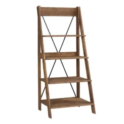 68.25" Boho 4 Tier Solid Wood Ladder Bookshelf Plant Stand - Saracina Home 26 68.25" Boho 4 Tier Solid Wood Ladder Bookshelf Plant Stand - Saracina Home -Baxton Studio Store GUEST 3285c2ba 734f 4328 bac7 0ca33e71dd0d