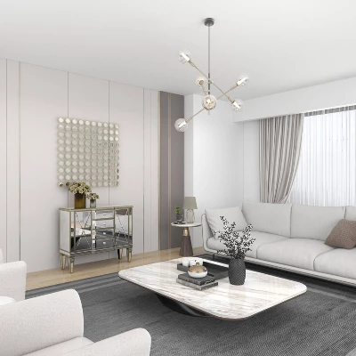 Glam Mirrored Rectangular Storage Cabinet Silver - Olivia & May 17 Glam Mirrored Rectangular Storage Cabinet Silver - Olivia & May - Image 15