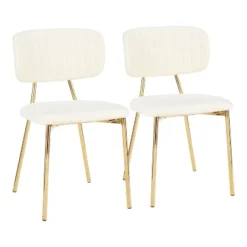 Set Of 2 Bouton Contemporary Glam Chair - LumiSource -Baxton Studio Store GUEST 33f4055c f895 4386 98b3 503b1d1bf037