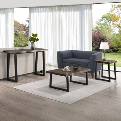 Jennings Live Edge End Table Cherry/Black - Steve Silver Co. 5 Jennings Live Edge End Table Cherry/Black - Steve Silver Co. - Image 3