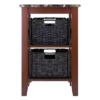 Zoey Side Table Faux Marble Top With Baskets Walnut/Chocolate - Winsome 2 Zoey Side Table Faux Marble Top With Baskets Walnut/Chocolate - Winsome -Baxton Studio Store GUEST 341d287b c59a 45b0 a69b 91ecd03c1295