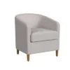 Modern Barrel Accent Chair Neutral Textured Solid - HomePop 2 Modern Barrel Accent Chair Neutral Textured Solid - HomePop -Baxton Studio Store GUEST 34e0cd95 1f53 4106 927c debe95804f15