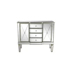Glam Mirrored Rectangular Storage Cabinet Silver - Olivia & May 29 Glam Mirrored Rectangular Storage Cabinet Silver - Olivia & May -Baxton Studio Store GUEST 35009014 7b7d 4a5b 9914 4f76598c1f48