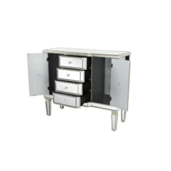 Glam Mirrored Rectangular Storage Cabinet Silver - Olivia & May 28 Glam Mirrored Rectangular Storage Cabinet Silver - Olivia & May -Baxton Studio Store GUEST 354b7be4 8ddc 41b1 b7b4 ce1246d3a920