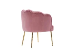 Modern Shell Shape Armchair Accent Chair With Gold Legs-ModernLuxe 19 Modern Shell Shape Armchair Accent Chair With Gold Legs-ModernLuxe -Baxton Studio Store GUEST 35e5ea06 9688 4573 a294 a532f8db32ec
