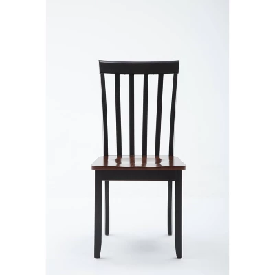 Bloomington Dining Chairs Black And Cherry (Set Of 2) - Boraam 8 Bloomington Dining Chairs Black And Cherry (Set Of 2) - Boraam - Image 7
