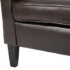 Aiden Bonded Leather Club Chair Brown - Christopher Knight Home -Baxton Studio Store GUEST 363cfe6b 5baf 4c15 9002 918d5522128d