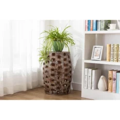 26" Hampton Side Table Weathered Walnut - Boraam -Baxton Studio Store GUEST 36f0b700 3a1c 4f45 a287 faf3eb2c08ab