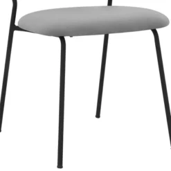 Set Of 2 Carlo Velvet Metal Dining Chairs Gray/Black - Armen Living -Baxton Studio Store GUEST 383897c9 ea58 437a b71a 26b25dc49d5d