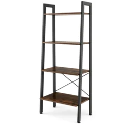 Costway 4-Tier Bookshelf Industrial Display Storage Shelf Plant Flower Stand Metal Frame 17 Costway 4-Tier Bookshelf Industrial Display Storage Shelf Plant Flower Stand Metal Frame -Baxton Studio Store GUEST 39248e36 cfe8 4cac 977e 327dc636b4e2