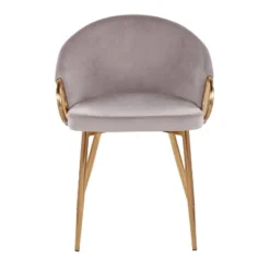 Claire Velvet/Steel Dining Chair Gold/Silver - LumiSource -Baxton Studio Store GUEST 3bf88724 3cc0 44fb 8f40 da47c7203b20