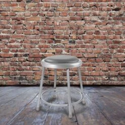 2pk Heavy Duty Vinyl Padded Steel Barstool Gray - Hampden Furnishings -Baxton Studio Store GUEST 3c43d165 b775 4aad b46b f26caf1b21b9