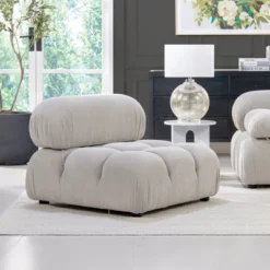 Jennifer Taylor Home Marcel 36 Inch Modular Modern Lounge Arm Chair, Pebble Gray Corduroy 15 Jennifer Taylor Home Marcel 36 Inch Modular Modern Lounge Arm Chair, Pebble Gray Corduroy -Baxton Studio Store GUEST 3c5b18b1 0cf8 49fd b03c 46603db616c4