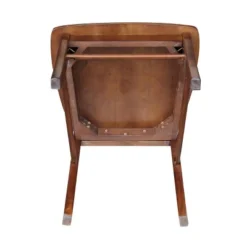 Set Of 2 X Back Chairs With Solid Wood Seats Espresso - International Concepts -Baxton Studio Store GUEST 3c9e50ef a5fb 4b88 9e2c 81d4440f5ad8