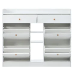 Modern Multifunctional Shoe Cabinet With 4 Turnover Drawers - ModernLuxe -Baxton Studio Store GUEST 3d4d0074 dab2 4ab2 bab9 9e56da066f68