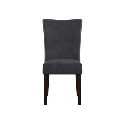 Set Of 2 Quinby Parson Dining Chair Wood Charcoal - Inspire Q 4 Set Of 2 Quinby Parson Dining Chair Wood Charcoal - Inspire Q - Image 2