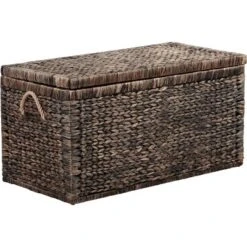 Farmhouse Wicker Trunk Rustic - ClickDecor -Baxton Studio Store GUEST 4010da5e a471 46f0 a4ed 85eeae5679fc