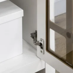 HOMCOM Kitchen Cabinet, Storage Cabinet, Sideboard Buffet Cabinet With Double Glass Doors For Kitchen, Living Room, White 11 HOMCOM Kitchen Cabinet, Storage Cabinet, Sideboard Buffet Cabinet With Double Glass Doors For Kitchen, Living Room, White -Baxton Studio Store GUEST 40dd5b5f e5a5 471d 83c8 4896f4a805c6