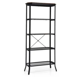 Costway 5 Tier Bookshelf Standing Storage Shelf Unit For Kitchen Living Room Office -Baxton Studio Store GUEST 43a682ce 7472 4e49 abd1 4710bc291cdf