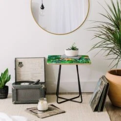 Square 83 Oranges Dense Forest Side Table Green/Black - Deny Designs 7 Square 83 Oranges Dense Forest Side Table Green/Black - Deny Designs -Baxton Studio Store GUEST 45111472 7c6d 4e4d 80a6 116893fdf221