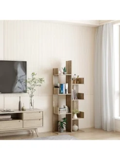 Year Color Rustic Wood Freestanding Industrial Bookshelf For Storage In Bedroom, Living Room, And Office 10 Year Color Rustic Wood Freestanding Industrial Bookshelf For Storage In Bedroom, Living Room, And Office -Baxton Studio Store GUEST 45edbc63 58b8 4a65 a522 4fffdcfa6930