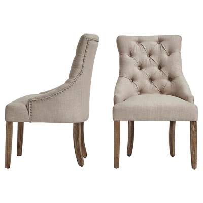 Lawler Button Tufted Dining Chair 2 In Set - Inspire Q® 3 Lawler Button Tufted Dining Chair 2 In Set - Inspire Q®