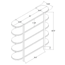 57" Portola Hills 5 Shelf Horizontal Bookcase - Threshold™ Designed With Studio McGee 18 57" Portola Hills 5 Shelf Horizontal Bookcase - Threshold™ Designed With Studio McGee -Baxton Studio Store GUEST 4a1c7b50 180c 4afa a05b f287b4db2a71