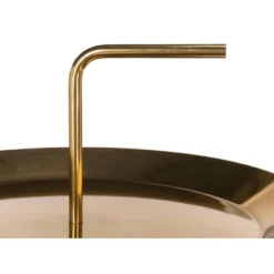 Apollo Round Brass Top Side Table - Brass/Marble - Safavieh