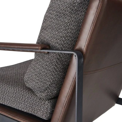 24" Amelie Mid-Century Modern Armchair Distressed Gray - Finch 8 24" Amelie Mid-Century Modern Armchair Distressed Gray - Finch - Image 6