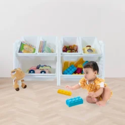 UNiPLAY Toy Organizer With 6 Removable Storage Bins And Block Play Panel, Multi-Size Bin Organizer 12 UNiPLAY Toy Organizer With 6 Removable Storage Bins And Block Play Panel, Multi-Size Bin Organizer -Baxton Studio Store GUEST 4c8ffb0c dcdf 40f4 9140 a7ade330a551