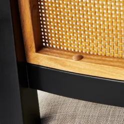 Oak Park Cane Dining Chair Black - Threshold™ Designed With Studio McGee -Baxton Studio Store GUEST 4ca1798d 6731 4e02 845c cc860fdce5f8