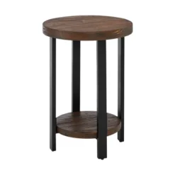 27" Pomona Diameter Round End Table Rustic Natural - Alaterre Furniture 12 27" Pomona Diameter Round End Table Rustic Natural - Alaterre Furniture -Baxton Studio Store GUEST 4d2c9d2d a5c3 4f58 a886 b197d215762e