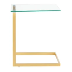 Roman Industrial Side Table Gold - LumiSource