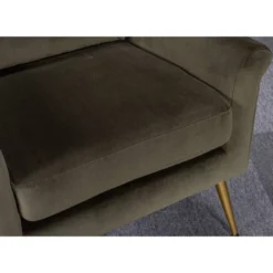 Carmine Luxe Arm Accent Chair With Brass Legs - Threshold™ -Baxton Studio Store GUEST 4ebe12f2 b633 4ea5 be08 63a430079295