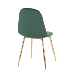 Set Of 2 Pebble Contemporary Dining Chairs Gold/Green - LumiSource -Baxton Studio Store GUEST 4efa5ae1 a376 48e4 9d61 a6ae698c97a3