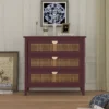 Archie Ash Wood Veneer 3-drawer And Pine Legs Accent Cabinet With Storage- The Pop Maison -Baxton Studio Store GUEST 4f255b32 02eb 49b8 b6f5 4fc387011b3e