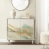 Lucy 2 Door Abstract Modern Accent Chest Silver - Madison Park -Baxton Studio Store GUEST 4fdb2de2 e878 40d7 9ee7 9162d4276997
