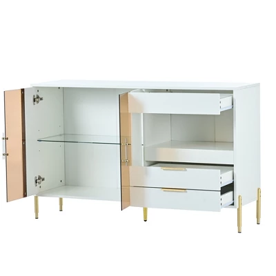 Modern Storage Cabinets With Acrylic Doors And Adjustable Shelves-ModernLuxe 8 Modern Storage Cabinets With Acrylic Doors And Adjustable Shelves-ModernLuxe - Image 6