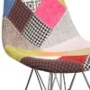 Emma And Oliver Milan Patchwork Fabric Chair With Chrome Base 1 Emma And Oliver Milan Patchwork Fabric Chair With Chrome Base -Baxton Studio Store GUEST 511b2792 940b 4318 a59b 2c91d4dc7a95