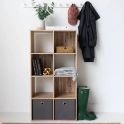 47.05" Piperton 8 Cube Organizer Natural - Signature Design By Ashley -Baxton Studio Store GUEST 53218bc1 154a 401f afe9 e3fa75c2fd81