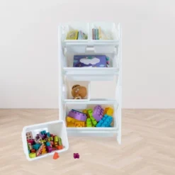 UNiPLAY Toy Organizer With 6 Removable Storage Bins And Block Play Panel, Multi-Size Bin Organizer 15 UNiPLAY Toy Organizer With 6 Removable Storage Bins And Block Play Panel, Multi-Size Bin Organizer -Baxton Studio Store GUEST 57f78de9 f018 4247 8e77 f2a1c5ff563e