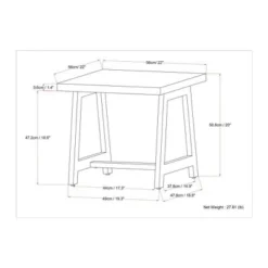 Hawkins Metal/Wood End Table Walnut - WyndenHall 13 Hawkins Metal/Wood End Table Walnut - WyndenHall -Baxton Studio Store GUEST 58a64f9a 3ace 420e bc36 f90f628f8955