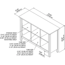 30" 6 Cube Mayfield Bookshelf Shiplap Gray/Pure White - Bush Furniture 11 30" 6 Cube Mayfield Bookshelf Shiplap Gray/Pure White - Bush Furniture -Baxton Studio Store GUEST 58d03d97 d740 4d93 bd36 e92710a14281