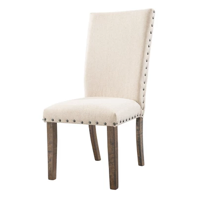 Dex Upholster Side Chair Set Cream/Smokey Walnut Brown - Picket House Furnishings 4 Dex Upholster Side Chair Set Cream/Smokey Walnut Brown - Picket House Furnishings - Image 2