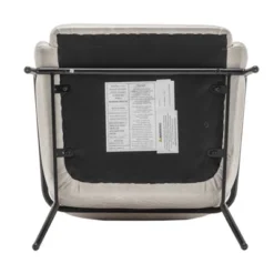 Modern Barrel Chair With Metal Base Faux Leather - WOVENBYRD -Baxton Studio Store GUEST 596f3f54 0a6a 4c2f bd11 80d1f2114246