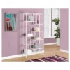 70" Metal Bookcase With Tempered Glass White - EveryRoom -Baxton Studio Store GUEST 5b977476 e98a 4588 83c4 813444a04bbd