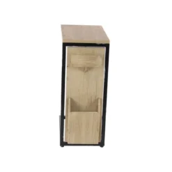 Farmhouse C Shaped Side Table Light Brown/Black - Olivia & May -Baxton Studio Store GUEST 5b9a0678 6567 4aea bf19 a3021492c0d3