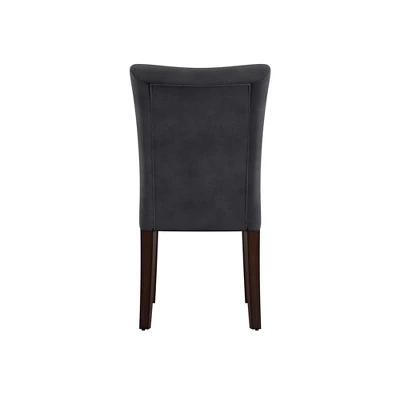 Set Of 2 Quinby Parson Dining Chair Wood Charcoal - Inspire Q 6 Set Of 2 Quinby Parson Dining Chair Wood Charcoal - Inspire Q - Image 4