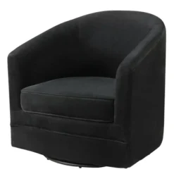 Costway Modern Swivel Barrel Chair Upholstered Velvet Armchair With Metal Base 17 Costway Modern Swivel Barrel Chair Upholstered Velvet Armchair With Metal Base -Baxton Studio Store GUEST 5cf702b8 4362 40e4 a9d9 59736be8632b