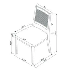 Oak Park Cane Dining Chair Black - Threshold™ Designed With Studio McGee -Baxton Studio Store GUEST 5e0d79ff e5da 47f6 89c1 777b56e7d3ca